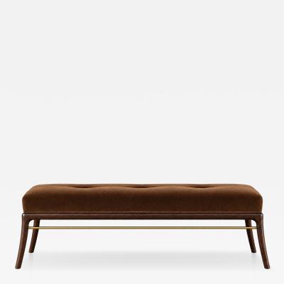 Carlos Solano Granda Sabre Leg Bench Series 60 in Dark Walnut by Stamford Modern