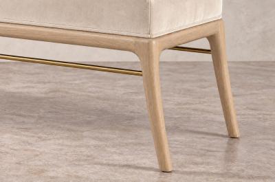 Carlos Solano Granda Sabre Leg Bench Series 60 in White Oak by Stamford Modern