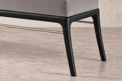 Carlos Solano Granda Sabre Leg Bench Series 72 in Blackout Oak by Stamford Modern