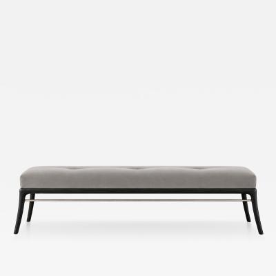 Carlos Solano Granda Sabre Leg Bench Series 72 in Blackout Oak by Stamford Modern