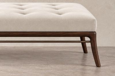 Carlos Solano Granda Sabre Leg Daybed Series 72 in Dark Walnut by Stamford Modern