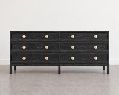 Carlos Solano Granda Stacked Dresser in Black Ceruse Oak by Stamford Modern
