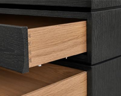 Carlos Solano Granda Stacked Dresser in Black Ceruse Oak by Stamford Modern