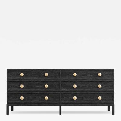Carlos Solano Granda Stacked Dresser in Black Ceruse Oak by Stamford Modern