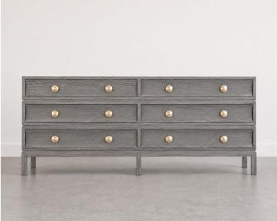 Carlos Solano Granda Stacked Dresser in Gray Ceruse Oak by Stamford Modern