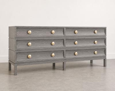 Carlos Solano Granda Stacked Dresser in Gray Ceruse Oak by Stamford Modern