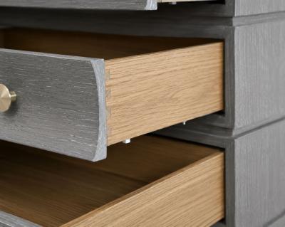Carlos Solano Granda Stacked Dresser in Gray Ceruse Oak by Stamford Modern