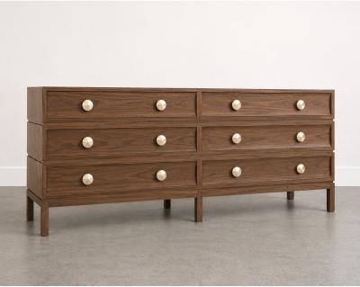 Carlos Solano Granda Stacked Dresser in Natural Walnut by Stamford Modern