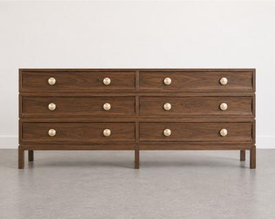 Carlos Solano Granda Stacked Dresser in Natural Walnut by Stamford Modern