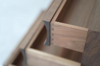 Carlos Solano Granda Stacked Nightstands in Dark Walnut