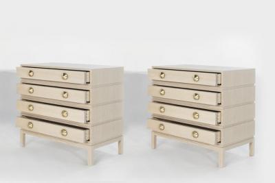 Carlos Solano Granda Stamford Moderns Stacked Bedside Tables in Cerused Oak