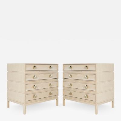 Carlos Solano Granda Stamford Moderns Stacked Bedside Tables in Cerused Oak