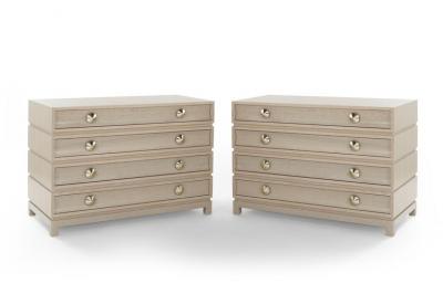 Carlos Solano Granda Stamford Moderns Stacked Commodes in Cerused Oak