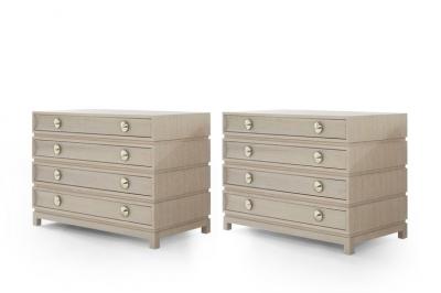 Carlos Solano Granda Stamford Moderns Stacked Commodes in Cerused Oak