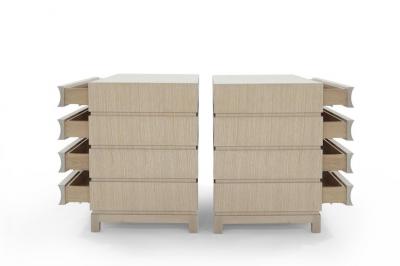 Carlos Solano Granda Stamford Moderns Stacked Commodes in Cerused Oak