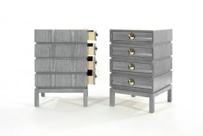 Carlos Solano Granda Stamford Moderns Stacked End Tables in Limed Oak