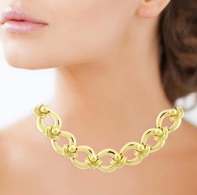 Carlos Weingrill Carlo Weingrill Wide Open Link Necklace