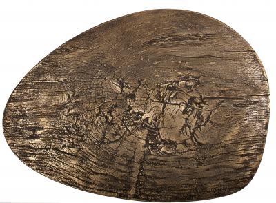 Carlyle Collective Albeo I Cast Brass Coffee Table