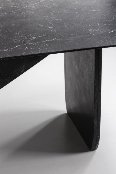 Carlyle Collective Black Marquina Dining Table