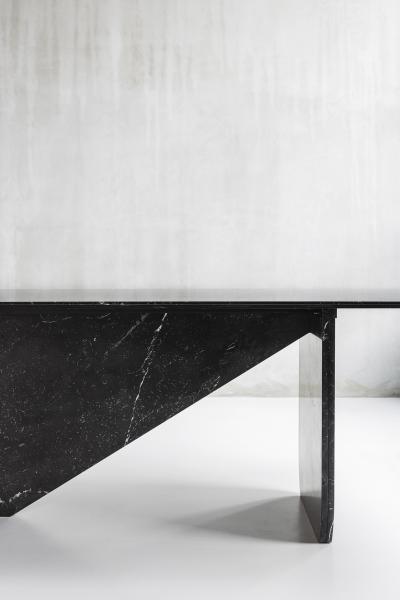Carlyle Collective Black Marquina Dining Table