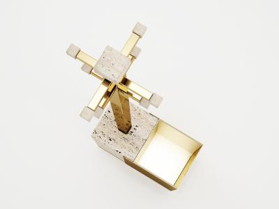 Carlyle Collective Travertino Coat Stand Umbrella Holder