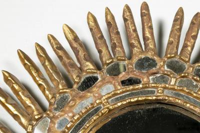 Carlyle Collective Vintage Spanish Oval Giltwood Sunburst Mirror