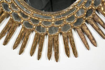 Carlyle Collective Vintage Spanish Oval Giltwood Sunburst Mirror