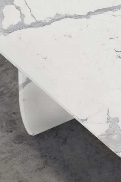 Carlyle Collective White Statuario Dining Table