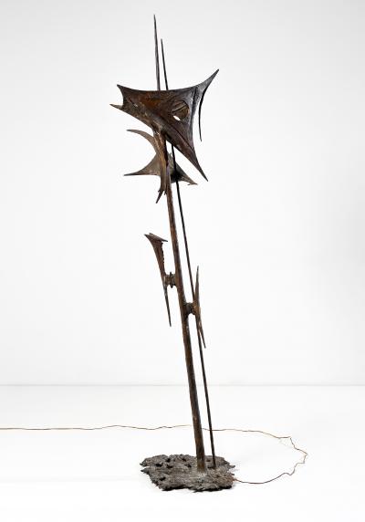 Carmelo Cappello Lighting Sculpture in Bronze