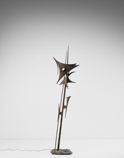 Carmelo Cappello Lighting Sculpture in Bronze