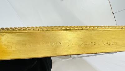 Carol Canner Carvers Guild Neoclassical Wall Mirror by Carol Canner for Carvers Guild Signed