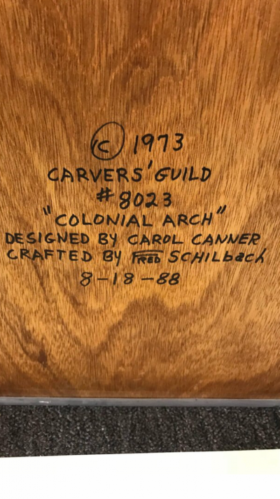 Carol Canner Pair of Exceptional Arched Mirrors by Carol Canner for Carvers Guild