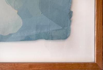 Carol Cohen Hamoy Abstract Gouache Painting Handmade Paper