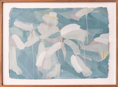 Carol Cohen Hamoy Carol Cohen Hamoy Abstract Gouache Painting Handmade Paper 2