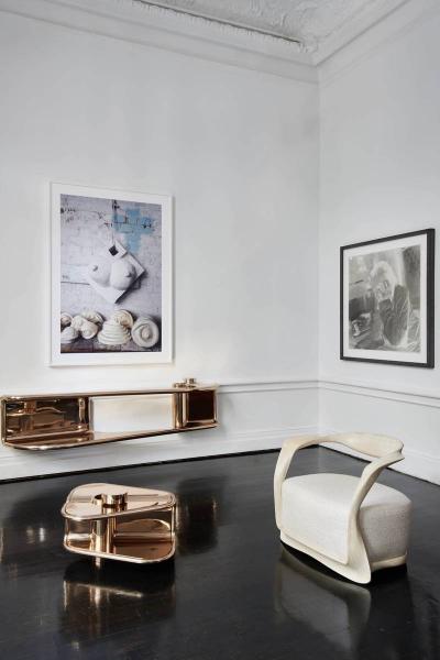 Carol Egan DOUBLE EMPEROR CONSOLE bronze 