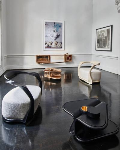 Carol Egan DOUBLE EMPEROR CONSOLE bronze 