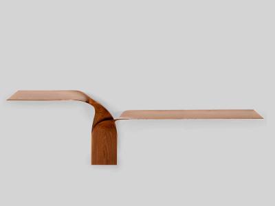 Carol Egan SCULPTURAL TWIST TWO ARMED CONSOLE