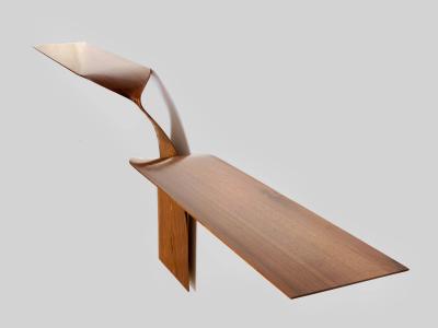Carol Egan SCULPTURAL TWIST TWO ARMED CONSOLE