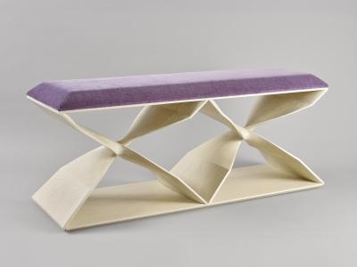 Carol Egan Sculptural Twist Bench