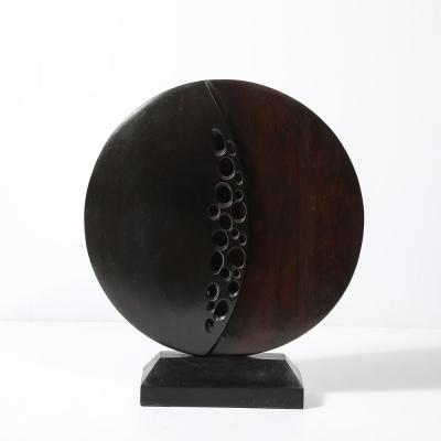 Carol Setterlund Mid Century Modernist Hand Carved Organic Sculpture signed Carol Setterlund