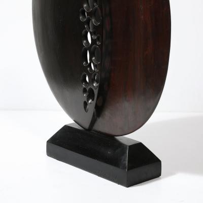Carol Setterlund Mid Century Modernist Hand Carved Organic Sculpture signed Carol Setterlund