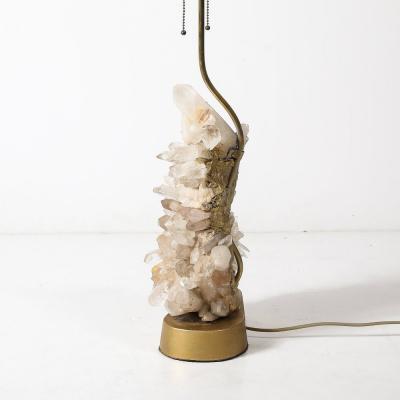 Carole Stupell Mid Century Modernist Sculptural Quartz Crystal Table Lamp by Carole Stupell