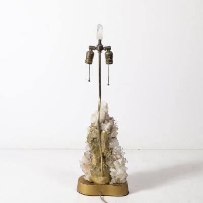 Carole Stupell Mid Century Modernist Sculptural Quartz Crystal Table Lamp by Carole Stupell