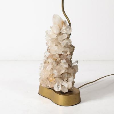Carole Stupell Mid Century Modernist Sculptural Quartz Crystal Table Lamp by Carole Stupell