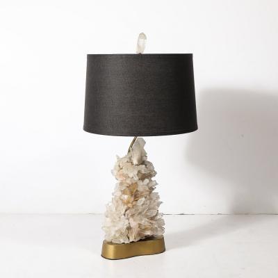 Carole Stupell Mid Century Modernist Sculptural Quartz Crystal Table Lamp by Carole Stupell