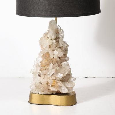 Carole Stupell Mid Century Modernist Sculptural Quartz Crystal Table Lamp by Carole Stupell