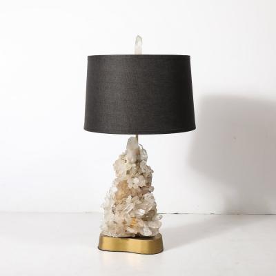 Carole Stupell Mid Century Modernist Sculptural Quartz Crystal Table Lamp by Carole Stupell
