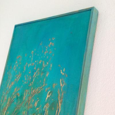 Carolyn Miller Golden Grasses Contemporary Diptych
