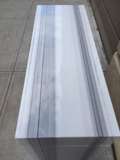 Carrara Marble Console Fireplace Mantel