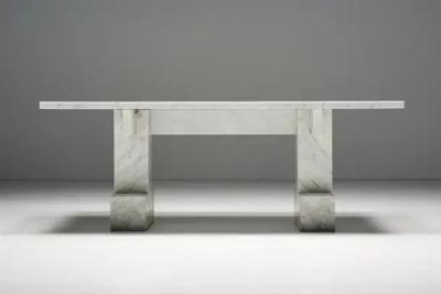 Carrara Marble Table Italy 1970s
